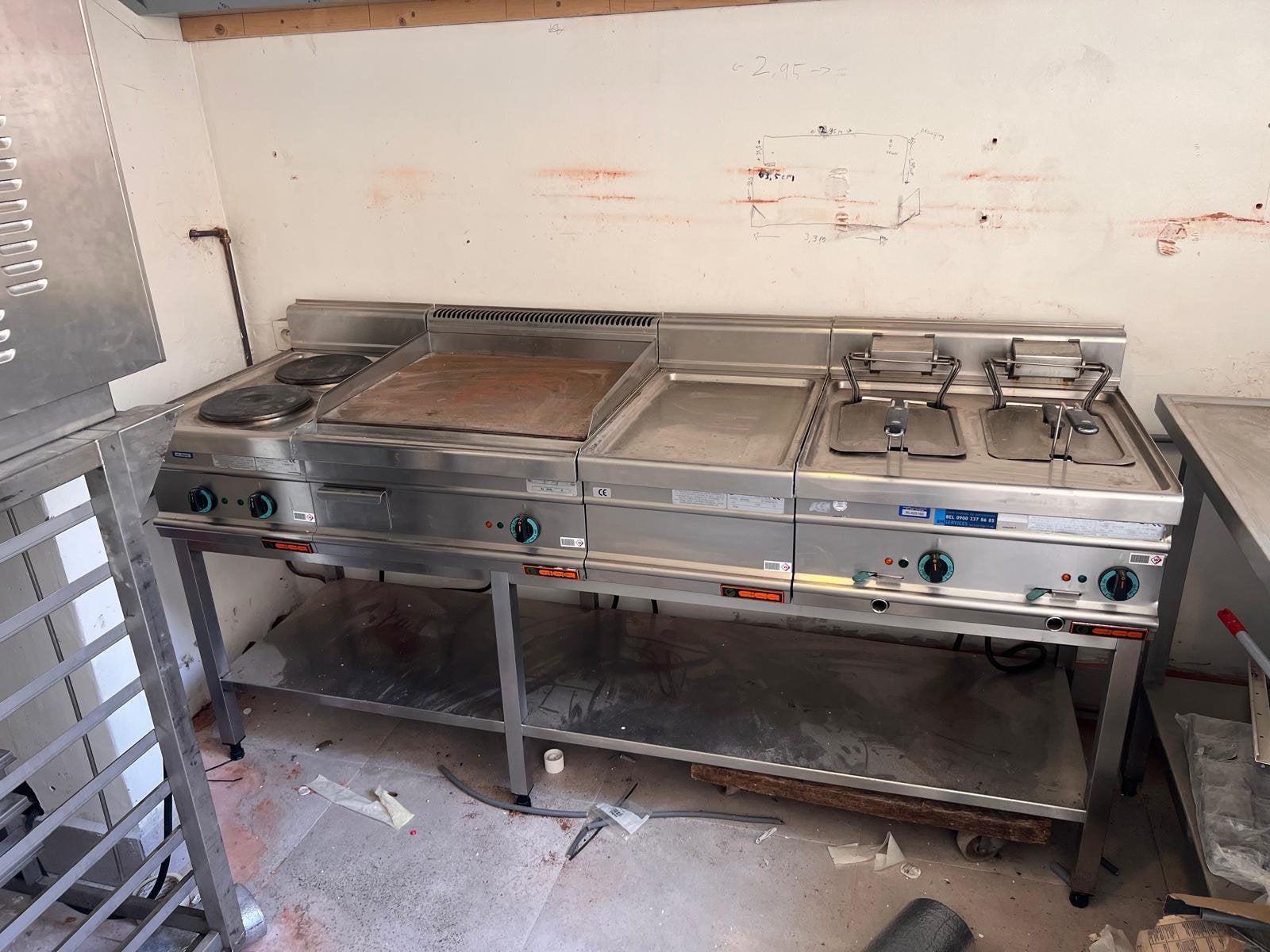 Bakplaatwand, Ophalen, Gebruikt, Fornuis, Frituur en Grillen