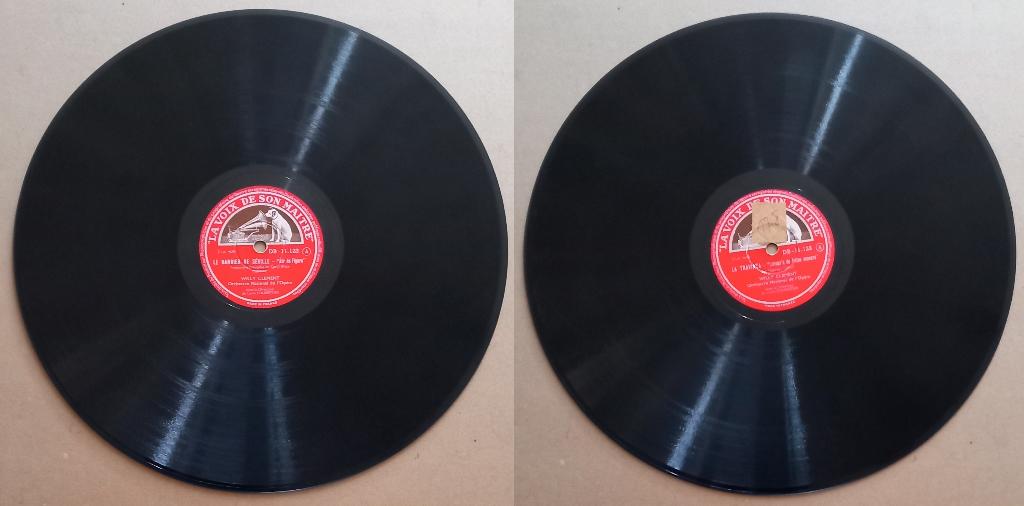 Disque 78 tours – Opéra---La traviata/Le barbier de Séville, Ophalen of Verzenden, Gebruikt
