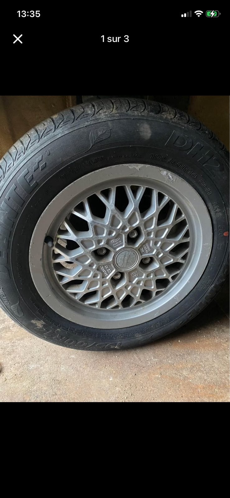 Lot de 4 jantes BBS avec pneus NEUFS Ford ESCORT 4 x108, Enlèvement, Comme neuf