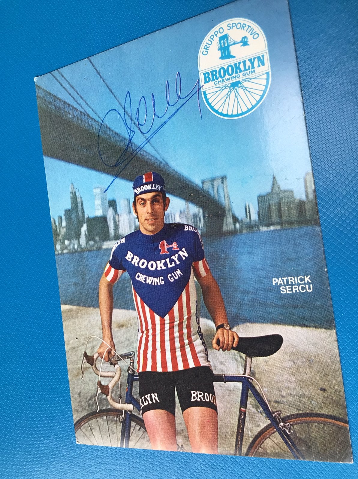 Wielerkaart team gios brooklyn patrick sercu signe, Enlèvement ou Envoi
