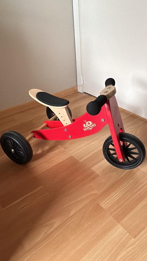 Kinderfeets: driewieler loopfiets, Kinderen en Baby's, Speelgoed | Buiten | Voertuigen en Loopfietsen, Ophalen, Zo goed als nieuw
