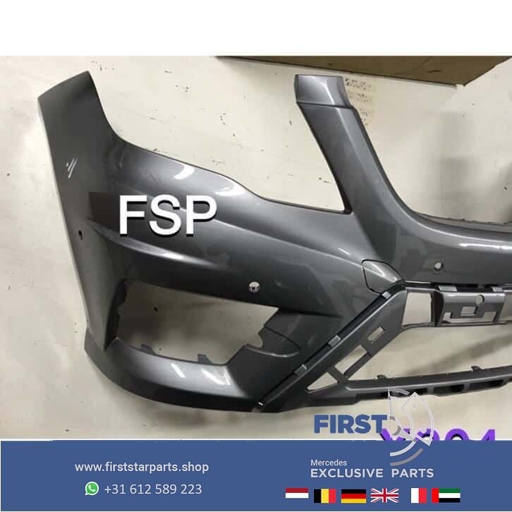 X204 Facelift AMG Voorbumper Mercedes GLK Grijs origineel MB, Gebruikt, -, Voor, Ophalen of Verzenden