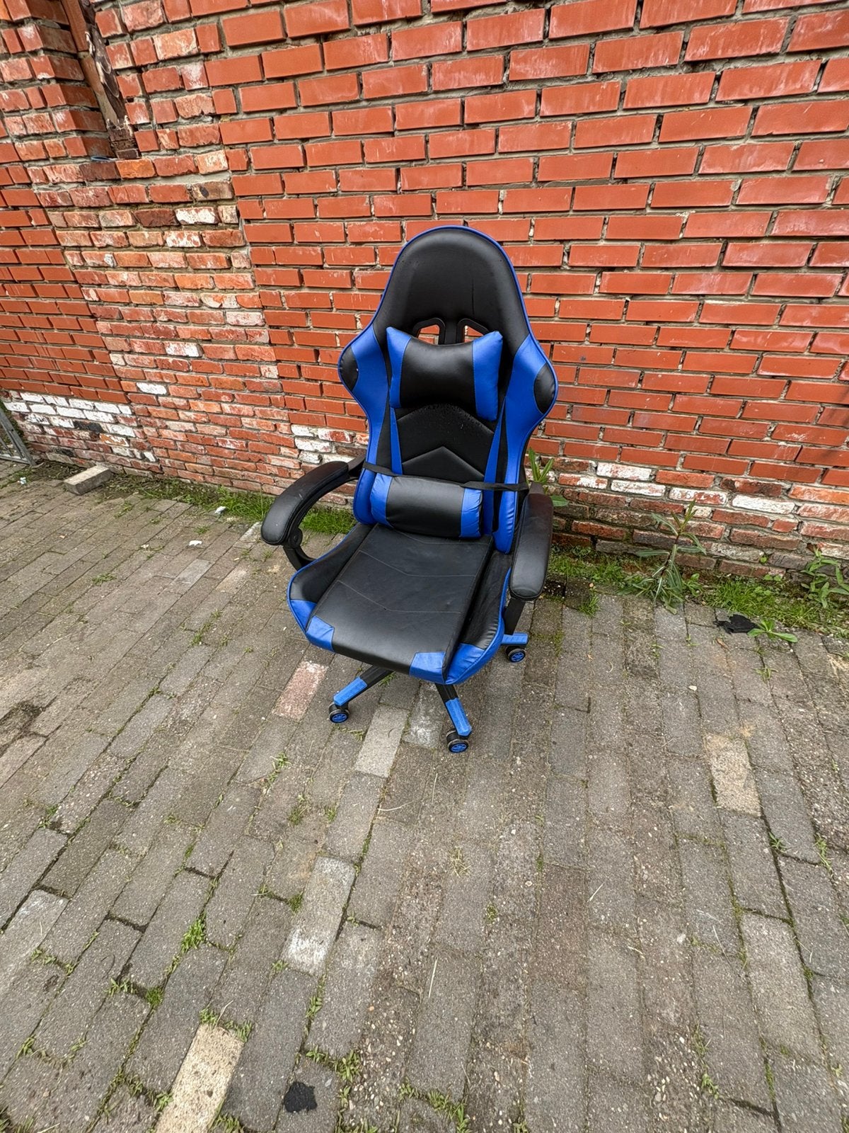 Game stoel blauw, Ophalen, Gebruikt, Blauw