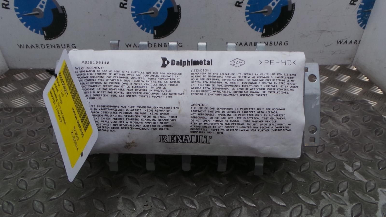 RENAULT CLIO AIRBAG RECHTS 2013, Ophalen of Verzenden, Gebruikt, Stiba lid