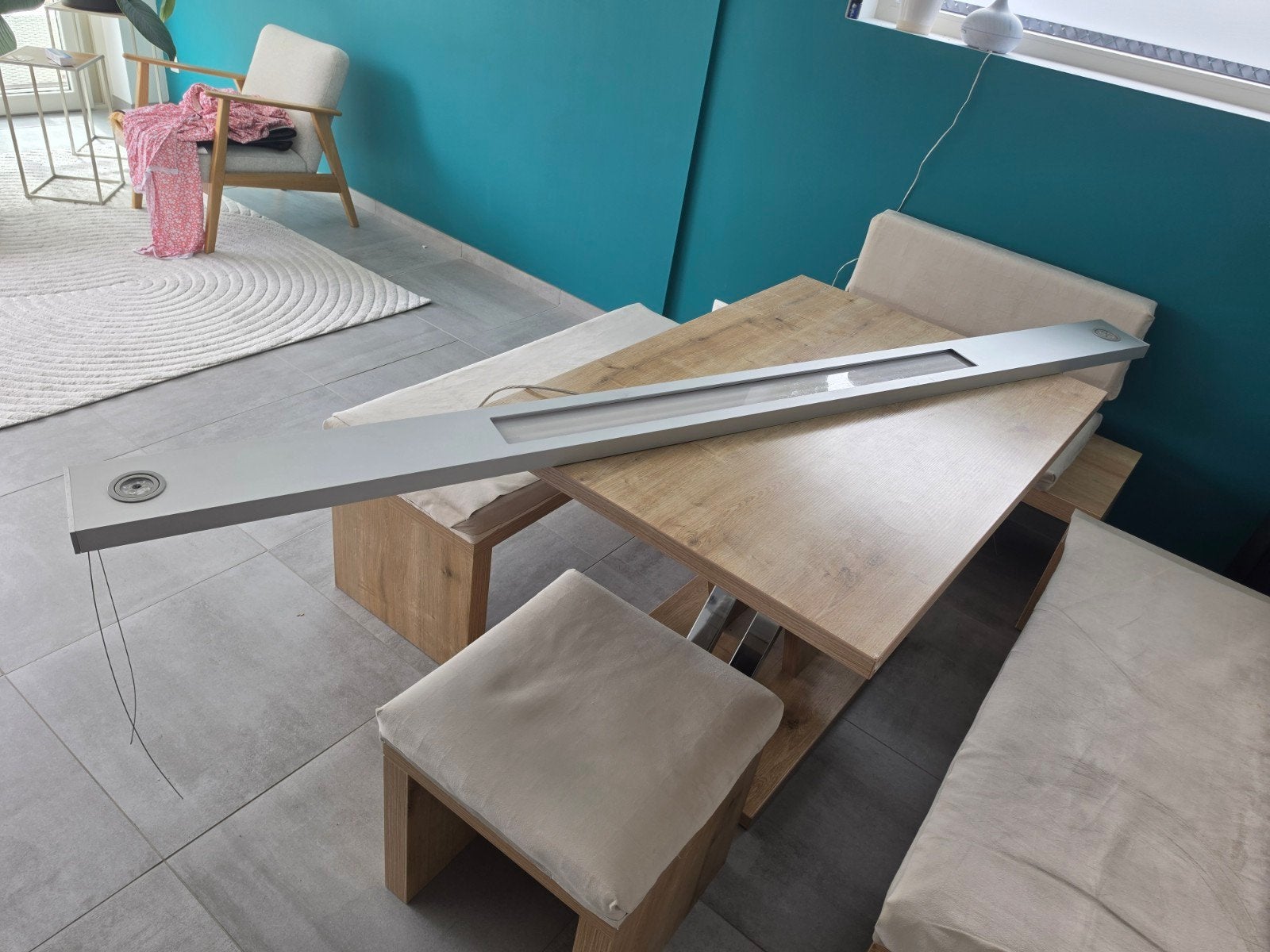 Moderne design hanglamp (227 cm) weggeefprijs van 20€!, Huis en Inrichting, Ophalen