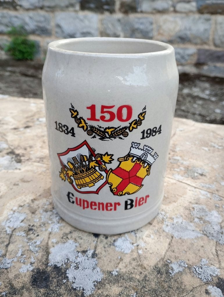 Brasserie bière ancienne chope Eupener Bier, Enlèvement ou Envoi, Utilisé, Chope(s), Autres marques