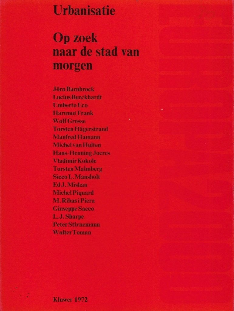 1972 - DIVERSE - Urbanisatie, Verzenden, Diverse auteurs, Zo goed als nieuw, Overige onderwerpen
