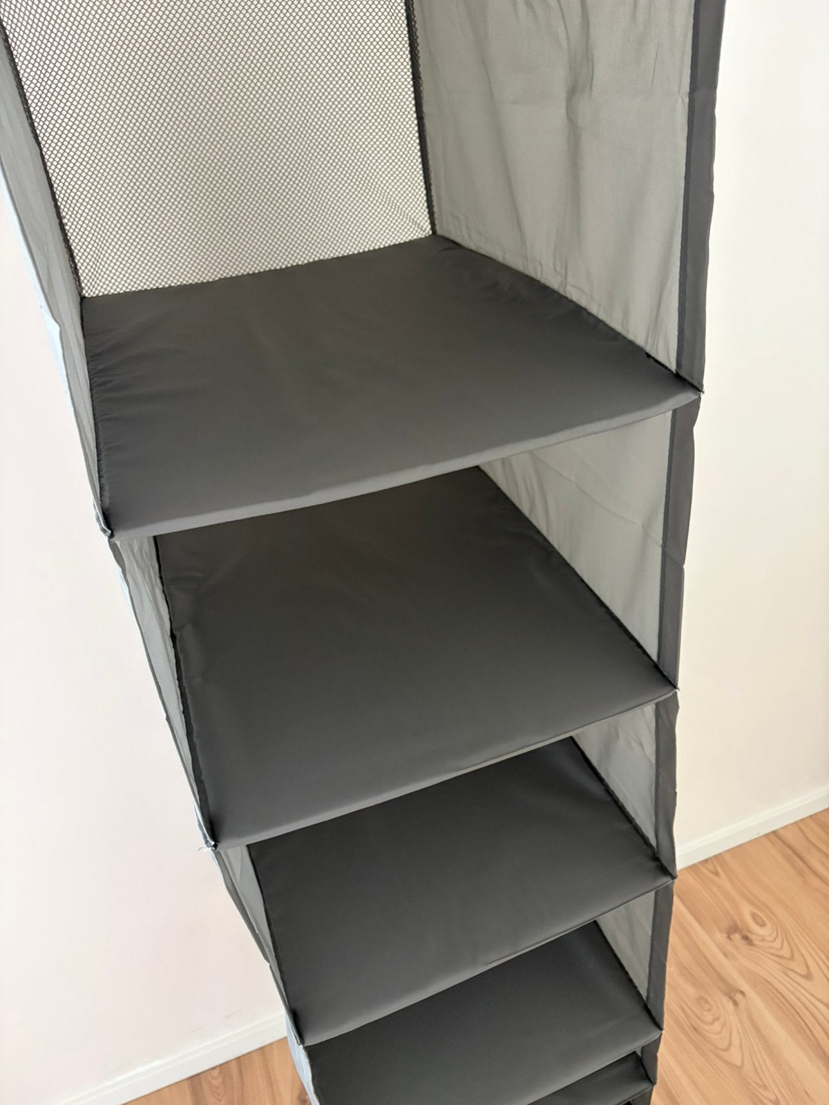 3x hangende kledingorganizer / vakken grijs, Huis en Inrichting, Ophalen, Zo goed als nieuw