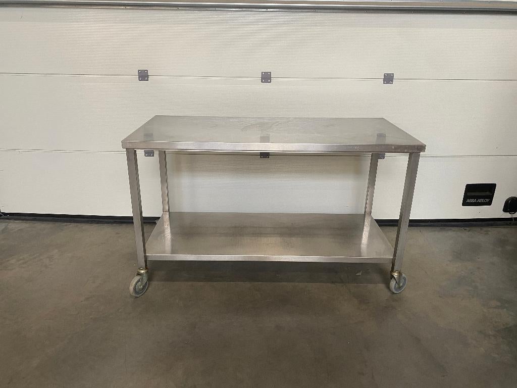 (116) Inox werktafel horeca op wielen, Zakelijke goederen, Horeca | Overige, Ophalen