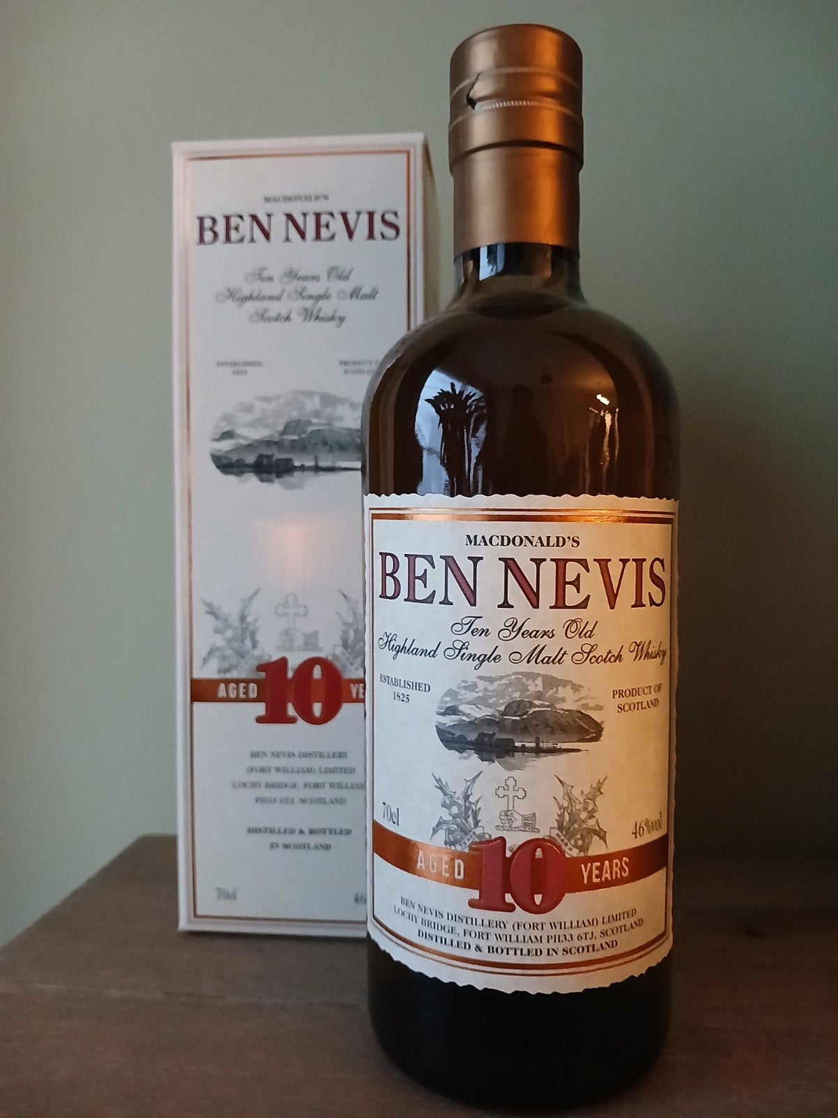 Ben Nevis 10yr, Enlèvement