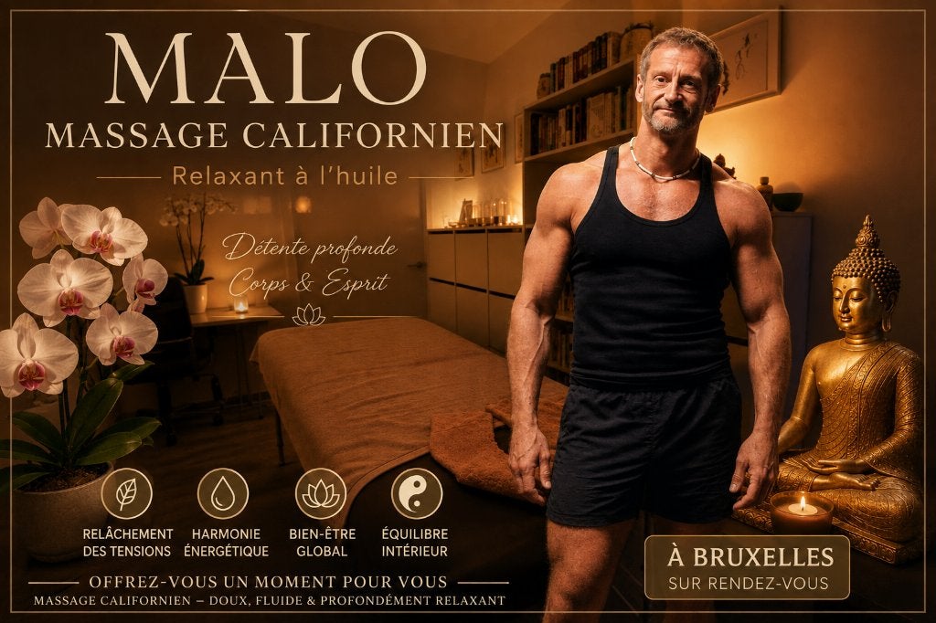 Massage californien relaxant Bruxelles - Masseur, Ontspanningsmassage