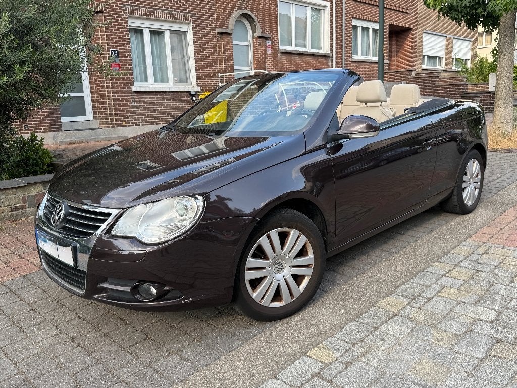 Volkswagen Eos Cabriolet 1.6 FSI – 2008 – 91.500 km !!!, Autos, Achat, Beige, Cabriolet, Boîte manuelle