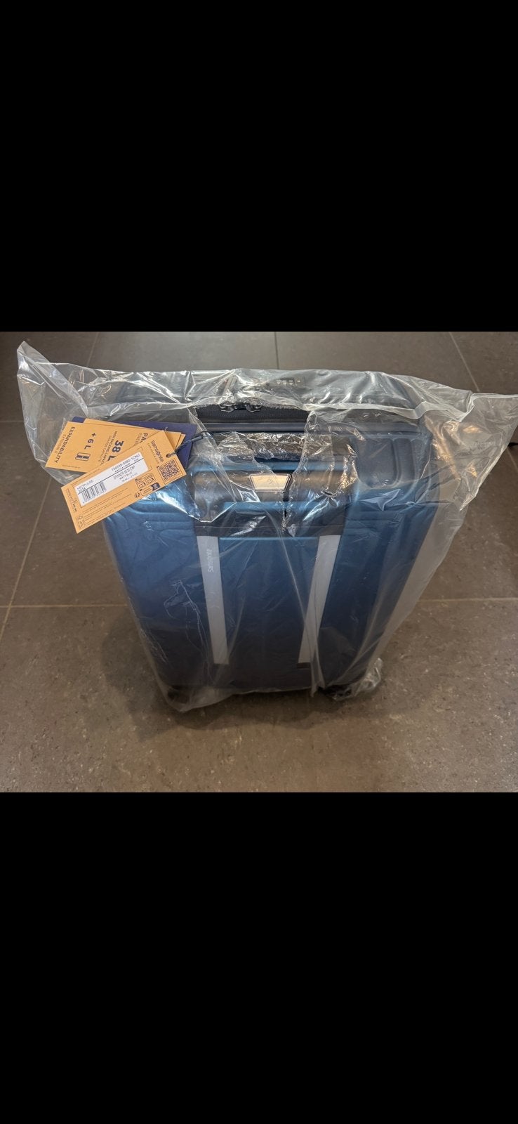 Nieuwe Samsonite Neopulse Spinner koffer - Matte Ice Blue, Ophalen, 20 tot 30 cm, Blauw, Nieuw