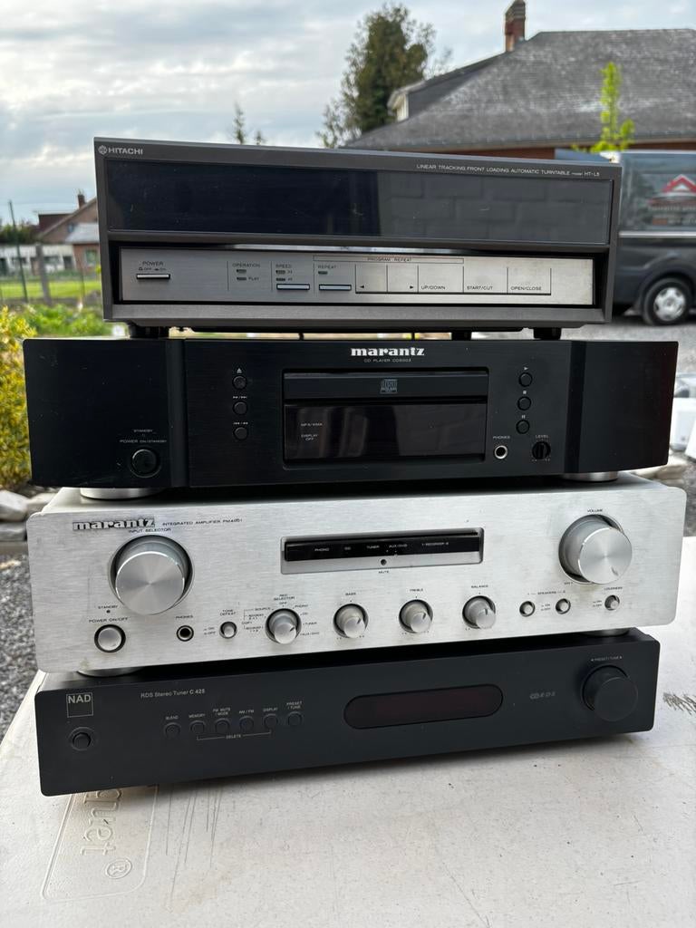 Ensemble Hi-Fi Marantz & NAD avec platine vinyle automatique, TV, Hi-fi & Vidéo, Enlèvement, Utilisé, Lecteur DVD, Autres marques