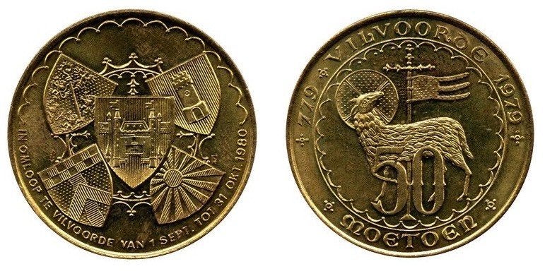 50 Moetoen - Vilvoorde 20 stuks, Enlèvement, Monnaie