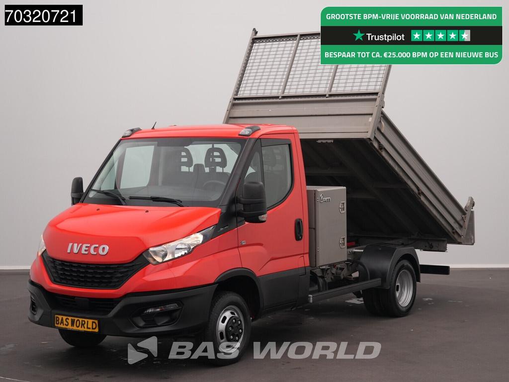Iveco Daily 35C12 Kipper met Kist Dubbellucht 3,5t Trekhaak, Autos, Camionnettes & Utilitaires, Entreprise, Achat, Air conditionné