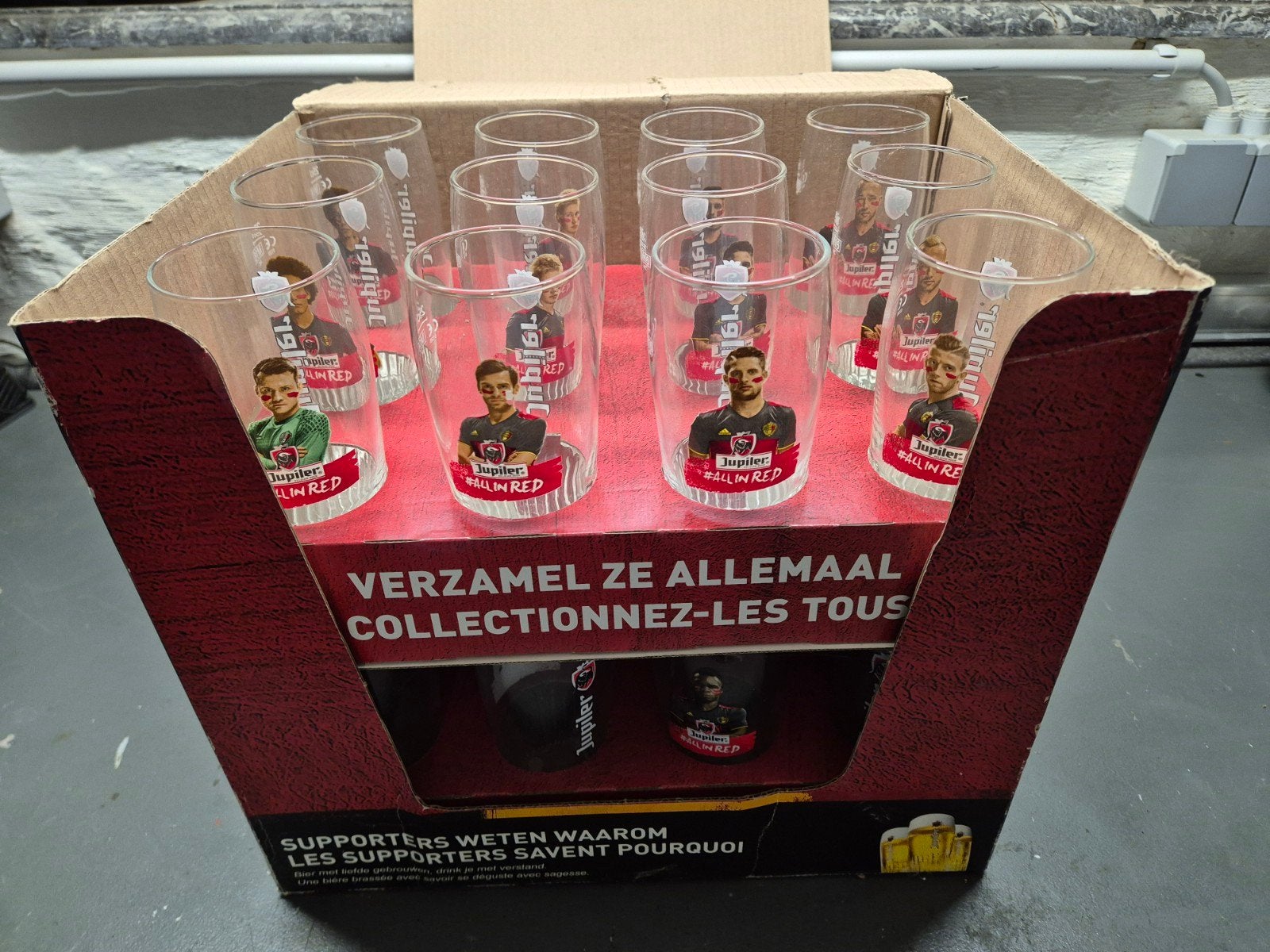 Lot de 24 verres Jupiler, Collections, Enlèvement, Jupiler