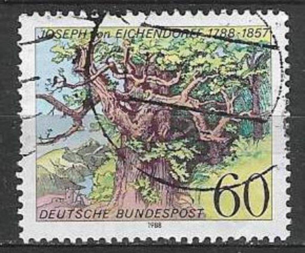 Allemagne Bundespost 1988 - Yvert 1188 - Eichendorff (ST), Envoi, Affranchi
