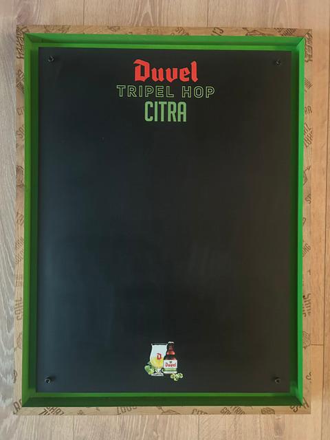 Duvel krijt borden, Verzamelen, Ophalen, Zo goed als nieuw