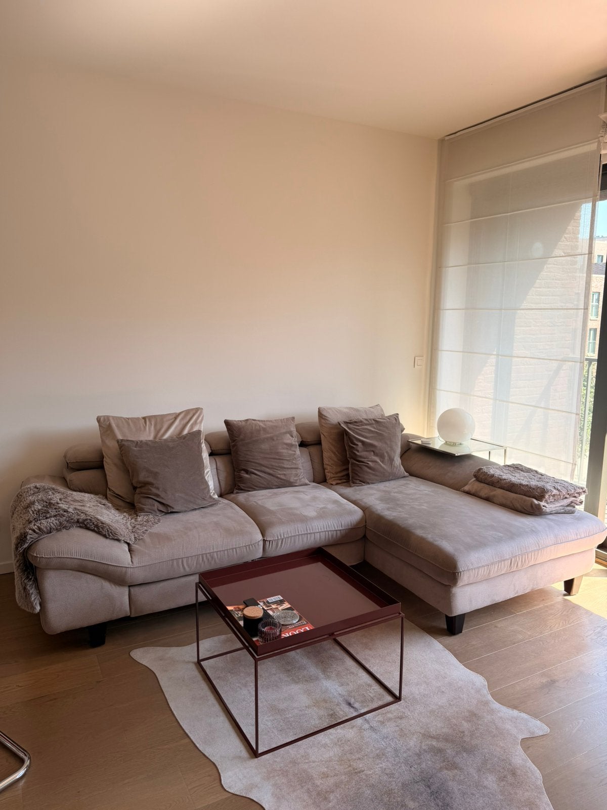 Canapé en cuir Alcantara 270 x 170 cm, Enlèvement, Comme neuf