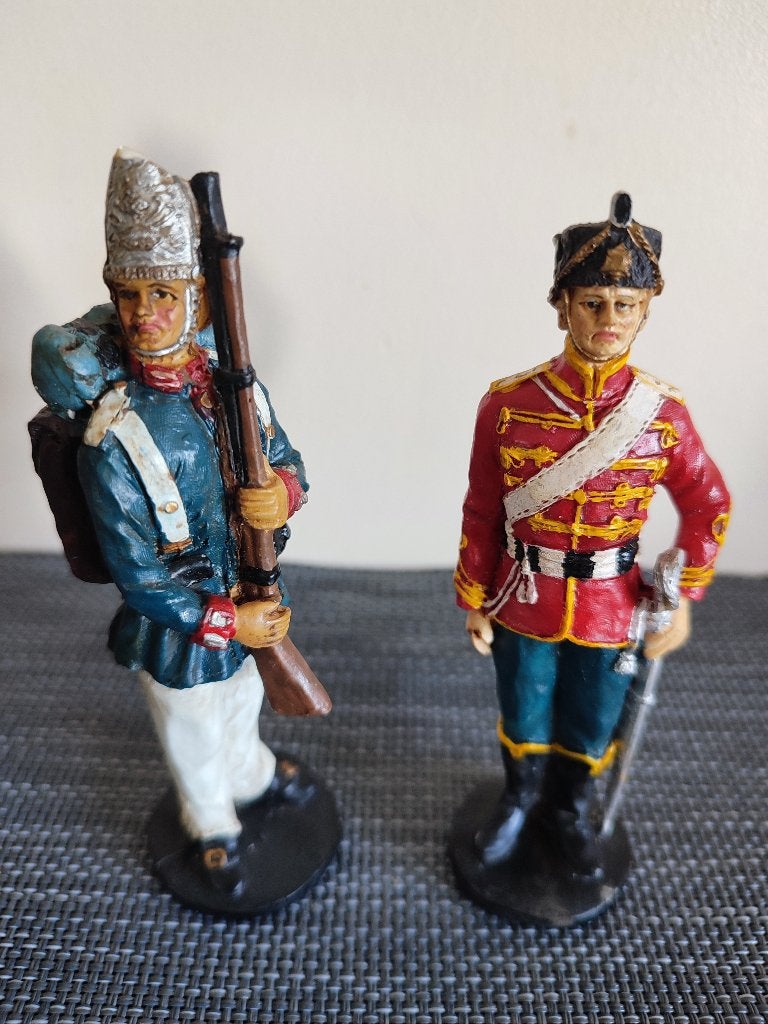 Soldats époque napoléonienne. H. 12 cm. Prix pour le lot, Collections, Enlèvement ou Envoi, Autres, Miniature ou Figurine