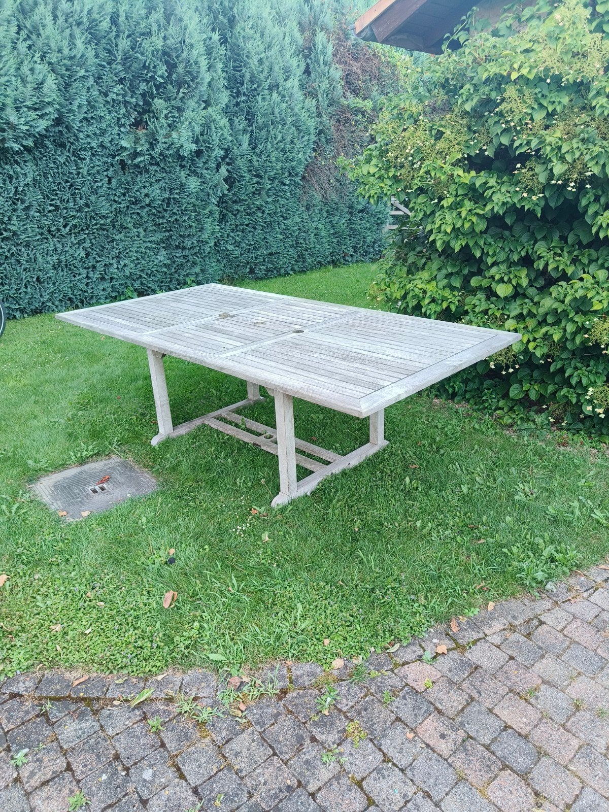 Tuintafel in teak, Tuin en Terras, Ophalen