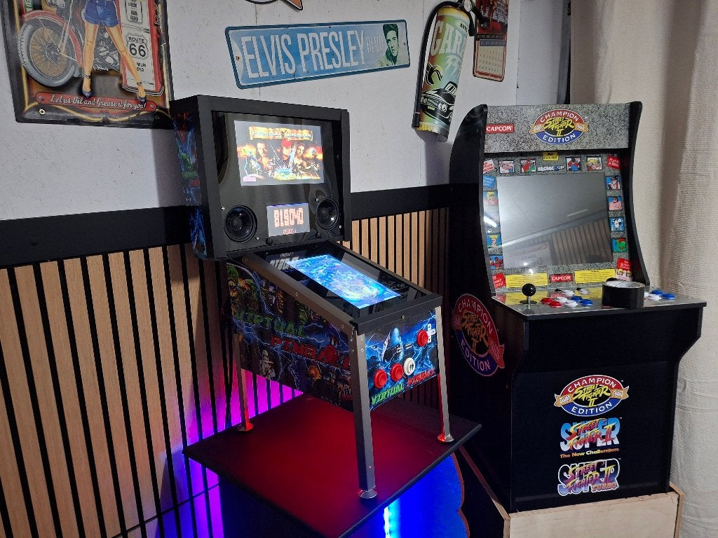Unieke mini 10 inch zelfbouw digitale flipperkast (koopje), Verzamelen, Automaten | Flipperkasten, Gebruikt, Overige soorten, Flipperkast