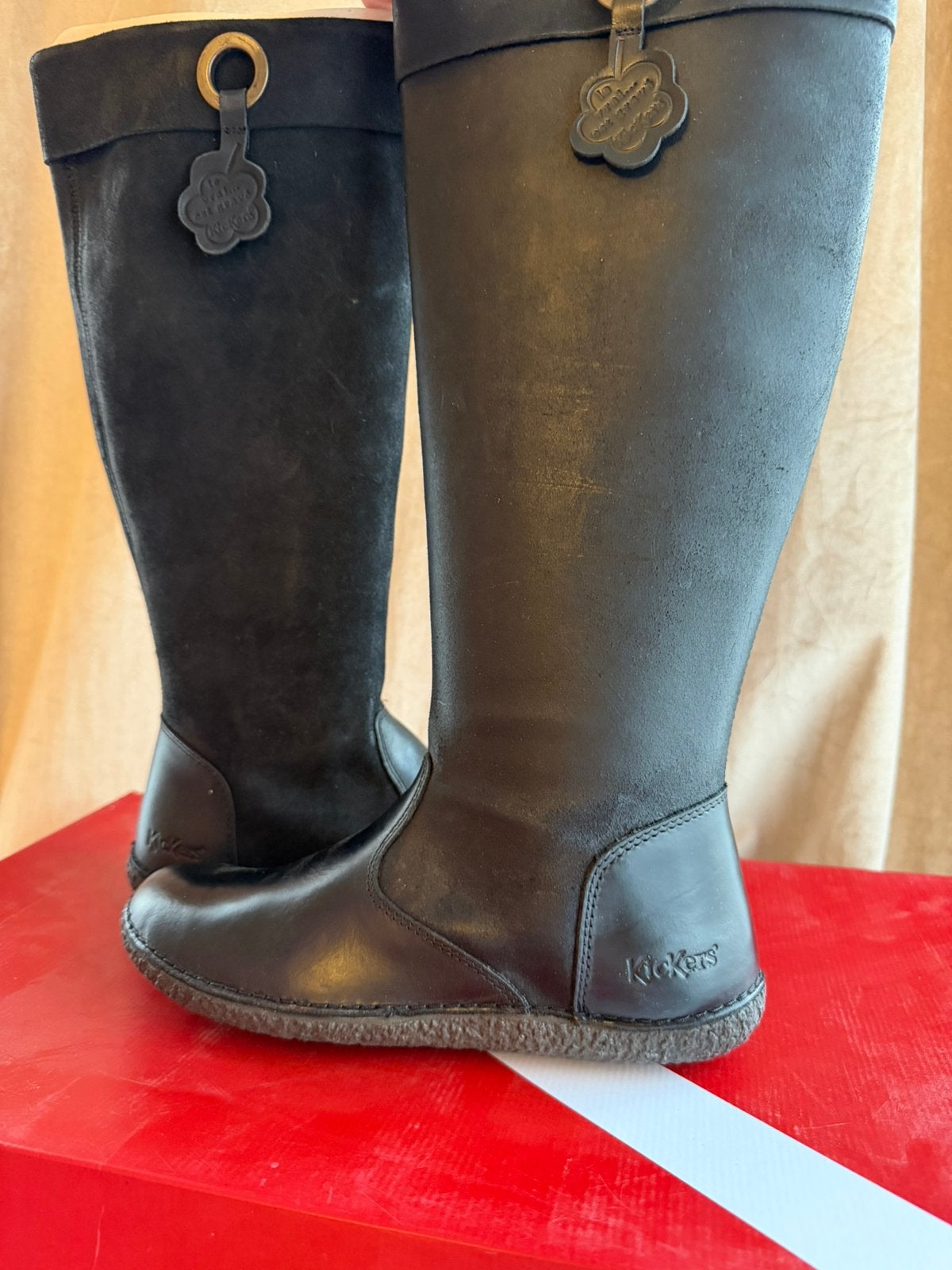 Bottes hautes Kickers (noires), Neuf, Enlèvement ou Envoi, Bottes hautes, Noir