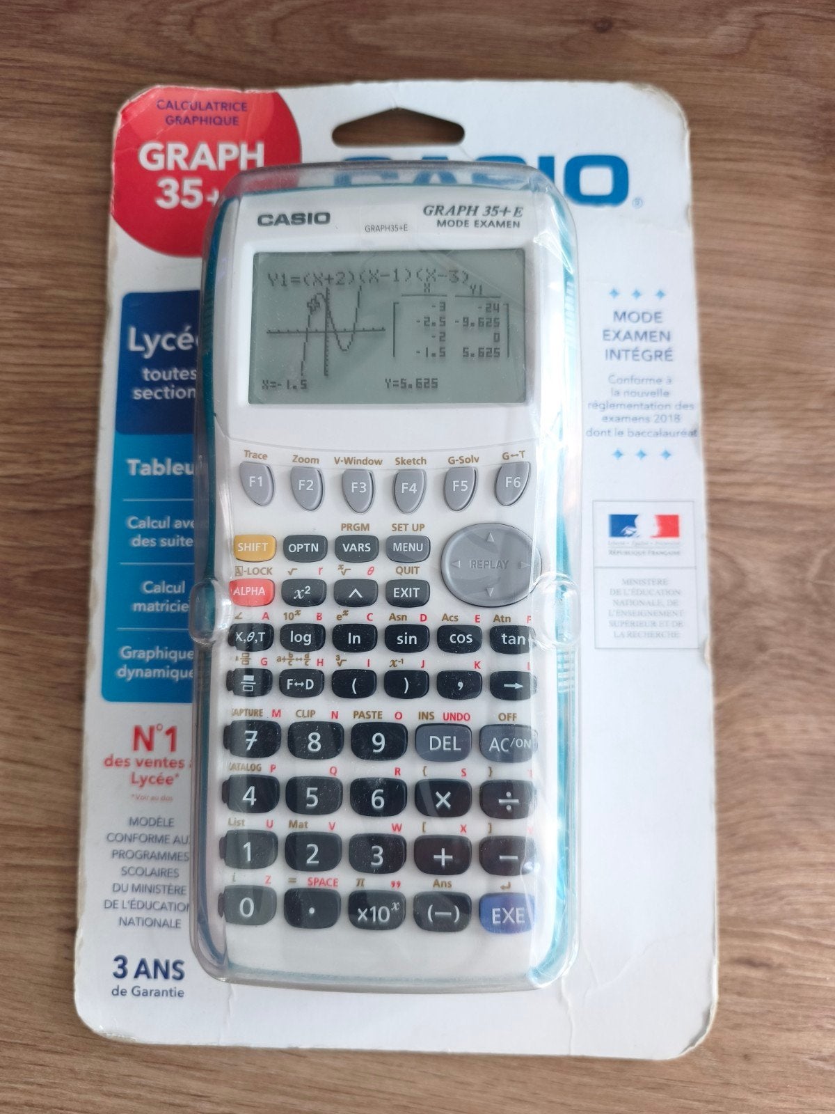 Calculatrice graphique Casio GRAPH 35+E (Mode Examen) – NEUV, Enlèvement