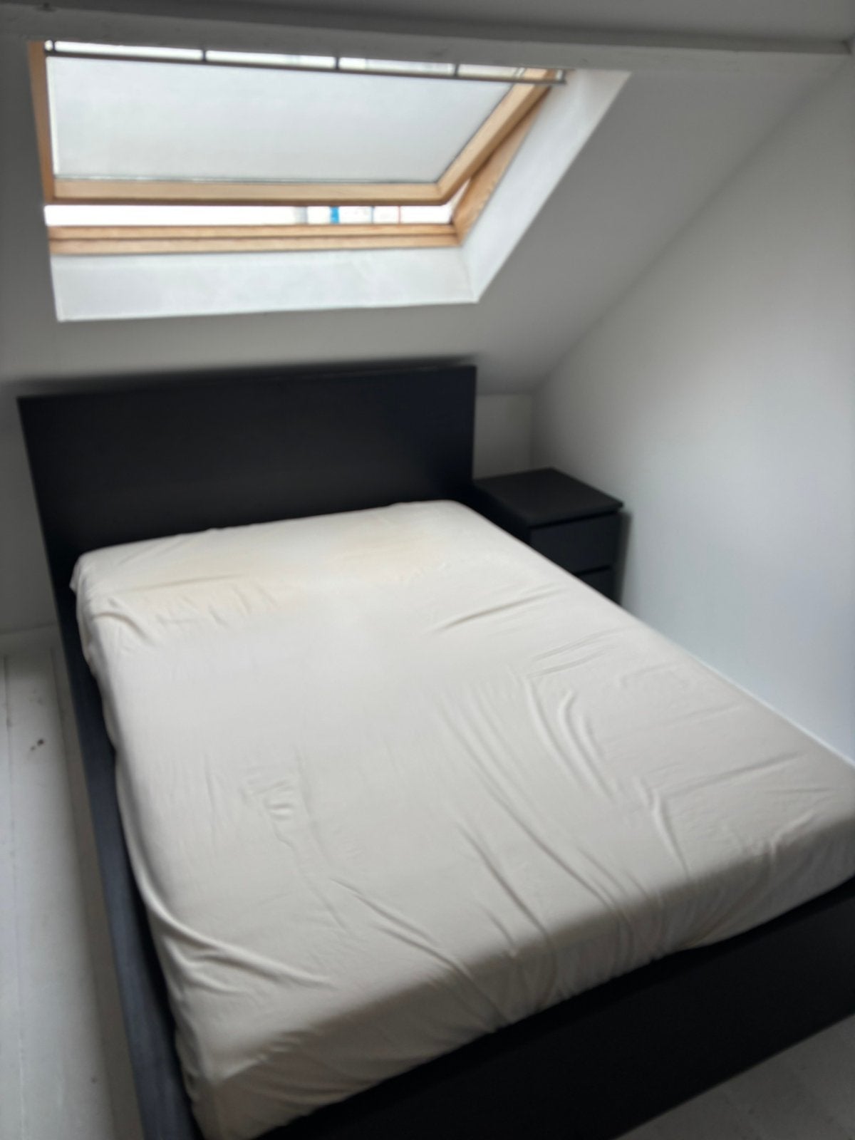 Ikea Malm tweepersoonsbed, Ophalen, Zwart, Tweepersoons, 140 cm