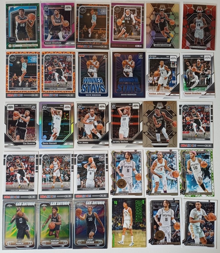 NBA cards San Antonio Spurs, Ophalen, Nieuw, Meerdere plaatjes