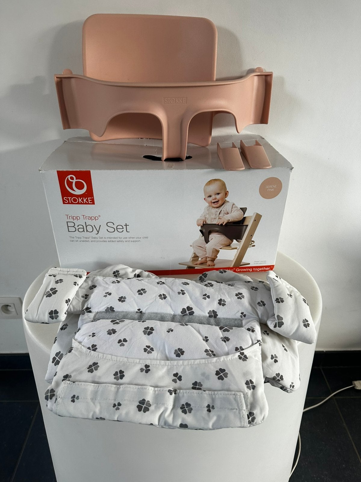 Baby-set Stokke Tripp Trapp avec coussins, Enlèvement, Utilisé