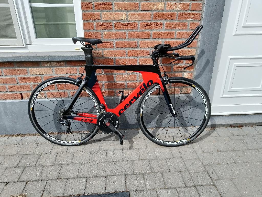 Tijdritfiets Cervelo P3 M54 DI2, 28 inch, Gebruikt, Carbon, Meer dan 20 versnellingen