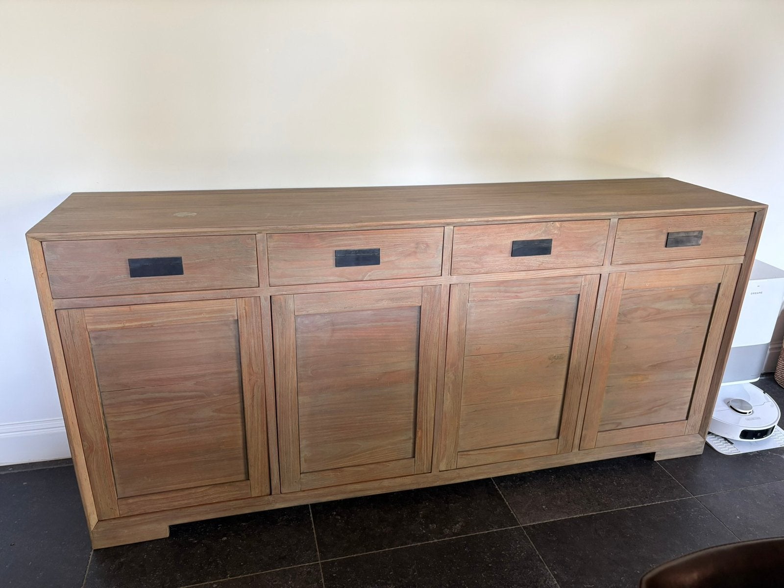 Dressoir kast, Teck, Avec tiroir(s), 25 à 50 cm, 200 cm ou plus