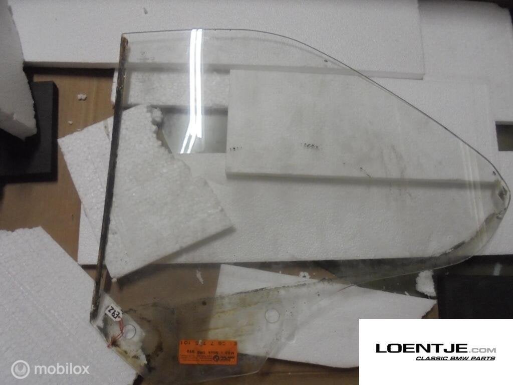 Zijruit linksachter BMW 2.5 / 2.8 / 3.0 e9 cs csi ('74-'78), Gebruikt, Ophalen of Verzenden, BMW, BMW