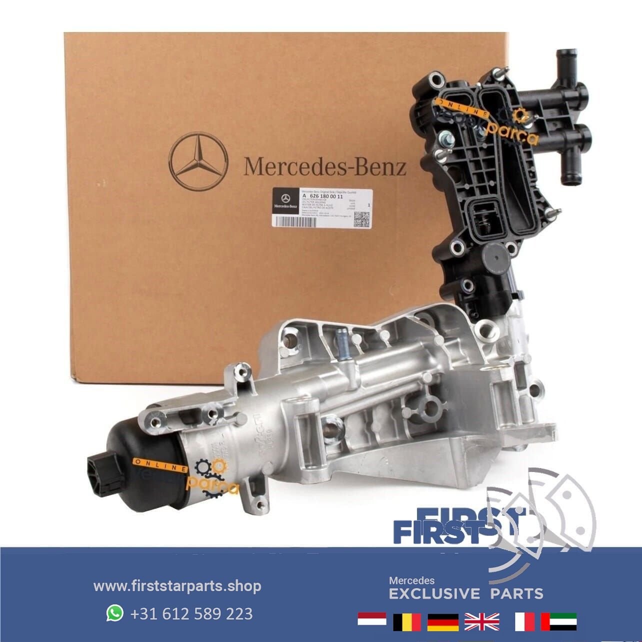 A6261800011 Oliefilterhuis Module Filter mercedes c180d w205, Gebruikt, -, Ophalen of Verzenden, -