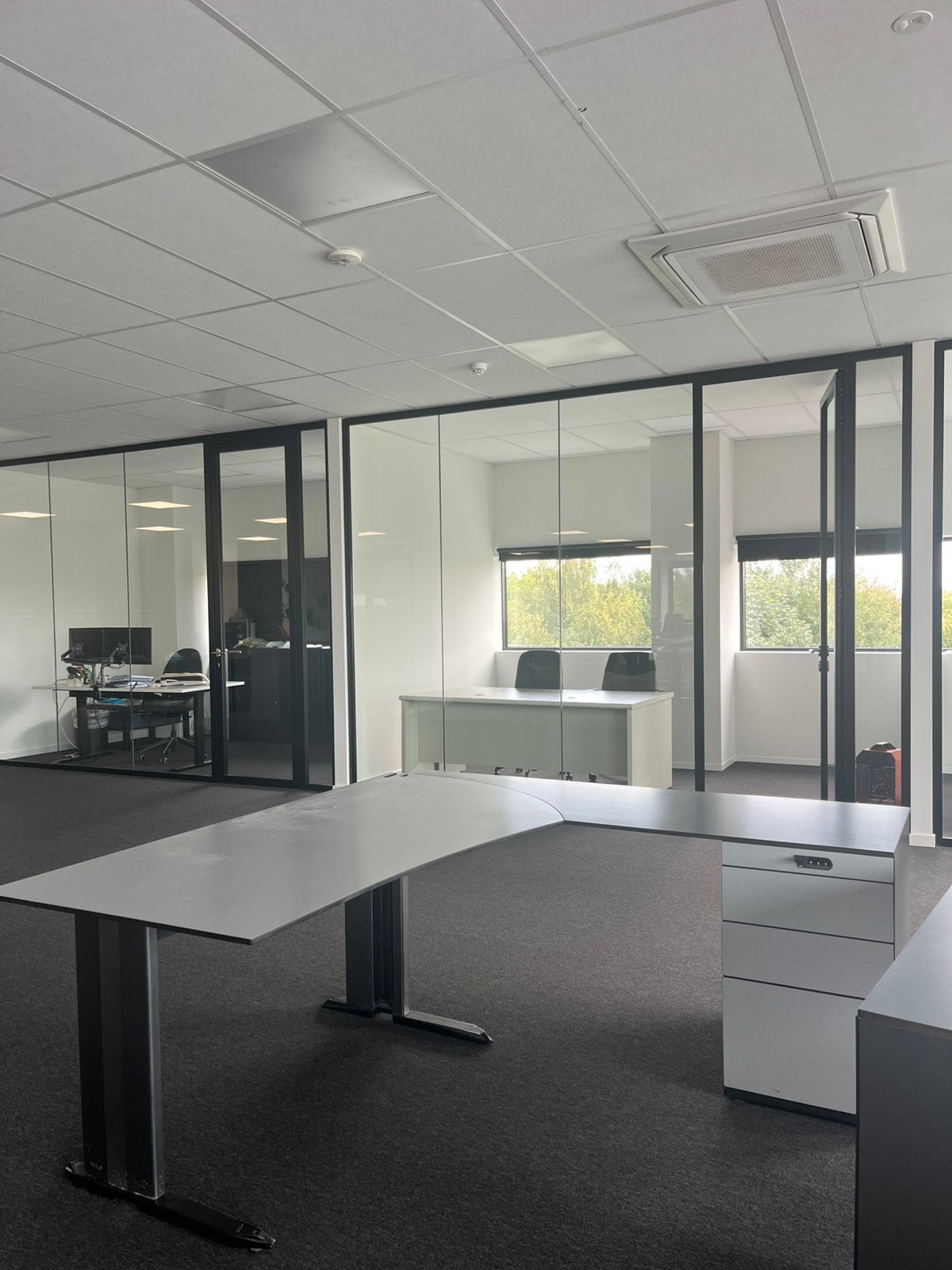 L-bureau met ladekast, Ophalen, Gebruikt, 180 cm, 60 cm