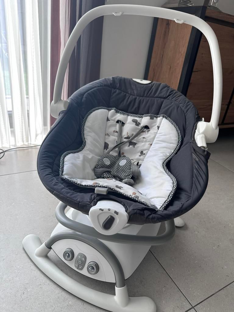 Elektronische wiegstoel, Kinderen en Baby's, Wipstoeltjes, Schommelstoel, Verstelbaar, Zo goed als nieuw, Ophalen