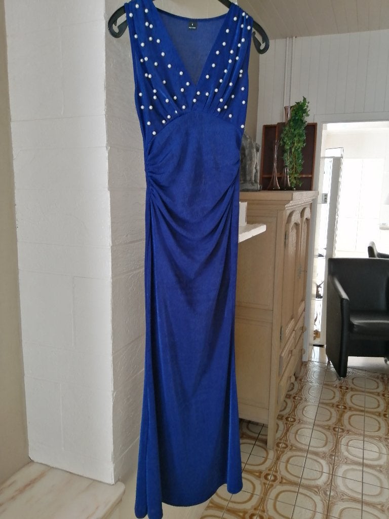 gala kleed maat S, Kleding | Dames, Gelegenheidskleding, Galajurk, Blauw, Ophalen of Verzenden, Zo goed als nieuw