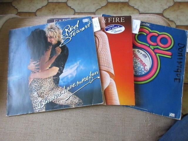 Vynils 3xLP Disco Rod Stewart-Supermax-Earth Wind, Ophalen of Verzenden, Gebruikt, 12 inch, R&B en Soul