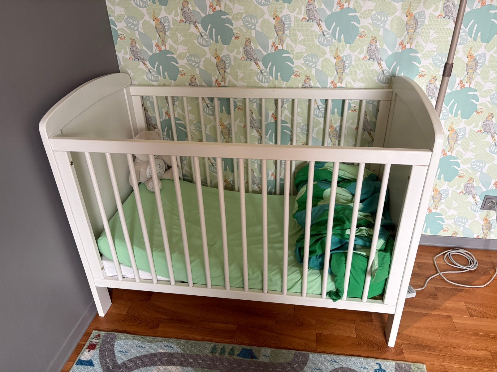 Witte ledikant, Kinderen en Baby's, Ophalen, Gebruikt, Ledikant