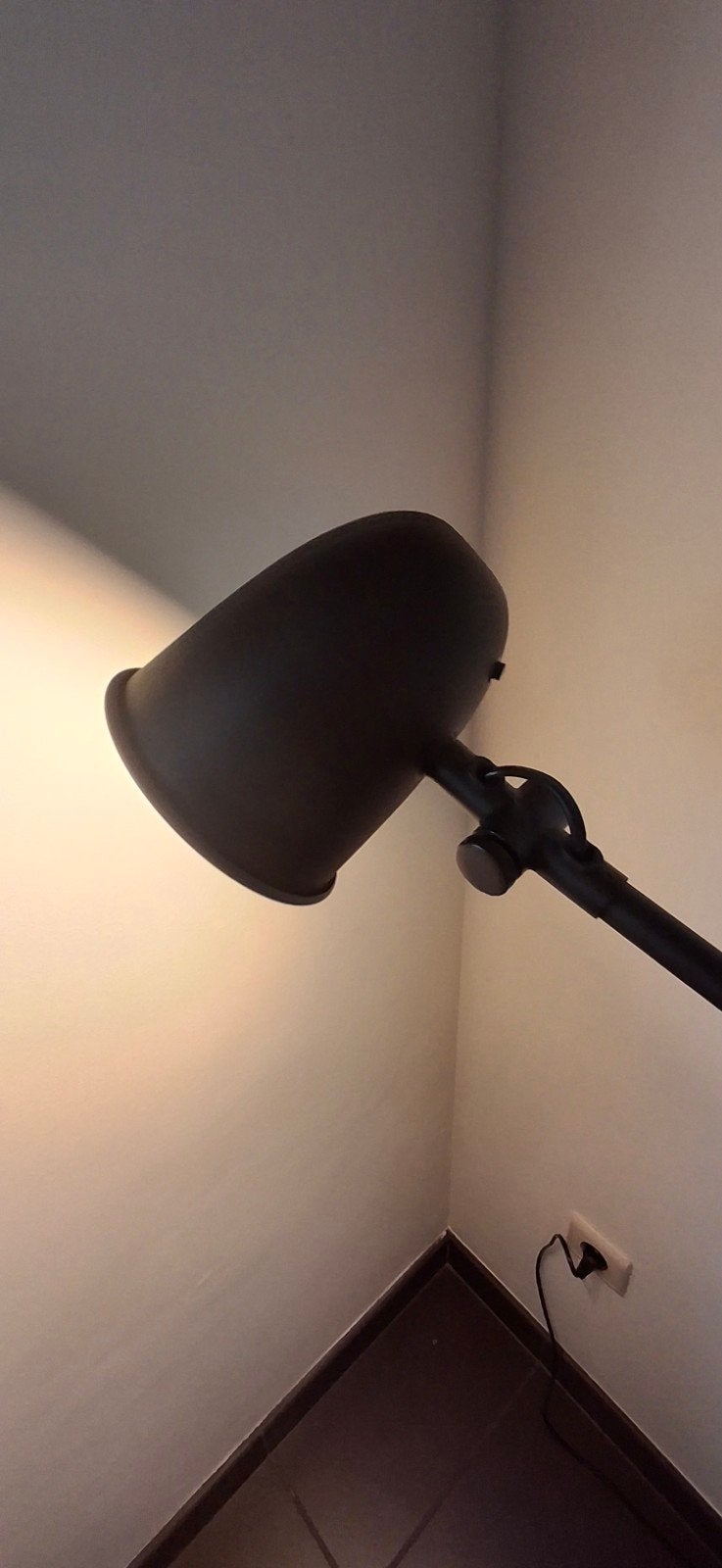 ikea zwarte leeslamp, Huis en Inrichting, Ophalen, 100 tot 150 cm, E14 (klein), Zo goed als nieuw