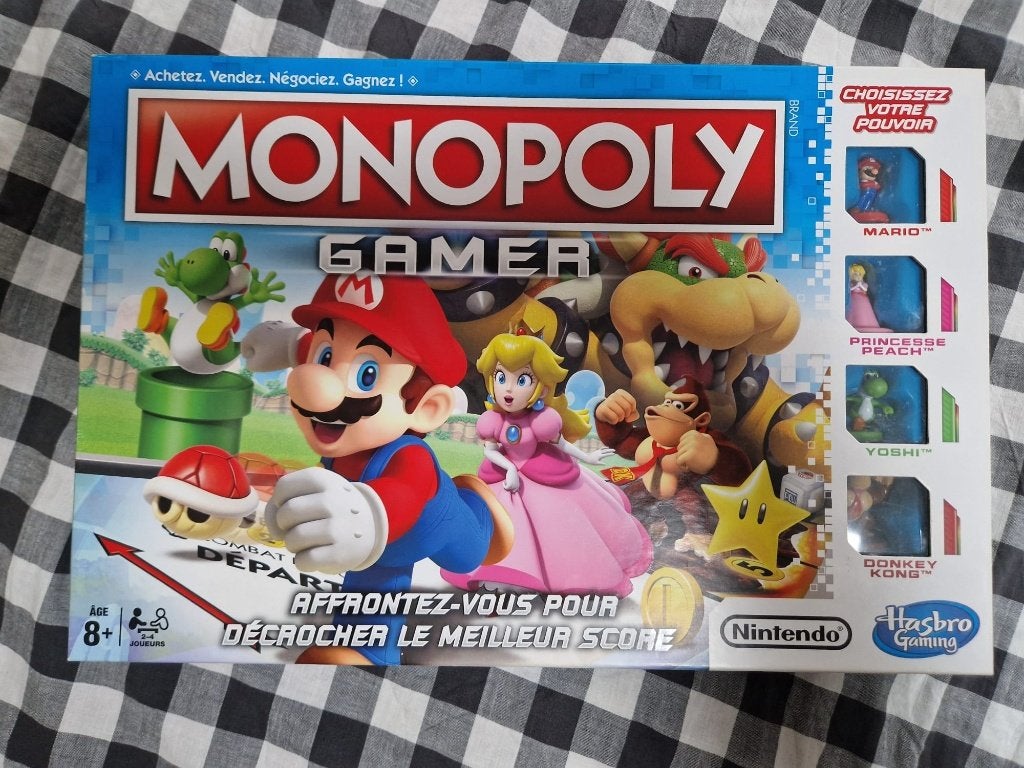 Monopoly Gamer Mario (version française) – Comme neuf, Hobby en Vrije tijd, Drie of vier spelers, Ophalen, Zo goed als nieuw, HASBRO
