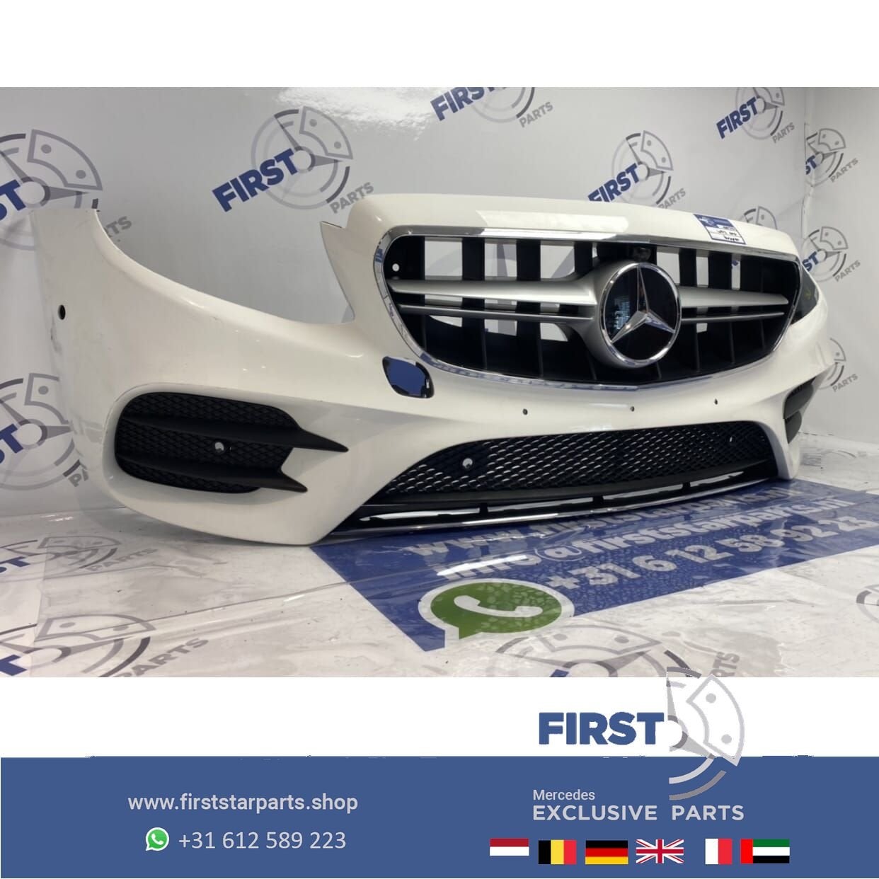 W213 E KLASSE AMG VOORBUMPER WIT origineel mercedes 2016-201, Auto-onderdelen, Gebruikt, -, Voor, Ophalen of Verzenden