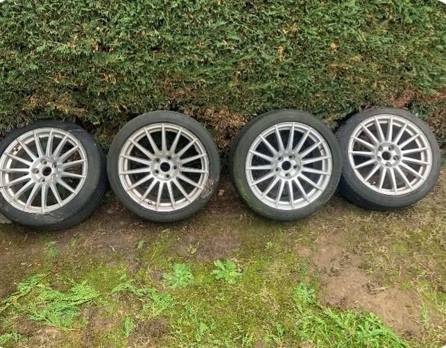 Originele audi-velgen met banden 3mm profiel, Auto-onderdelen, Banden en Velgen, Ophalen, 18 inch, Gebruikt, Banden en Velgen