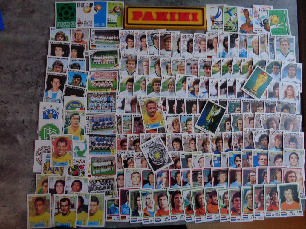 Autocollants de foot PANINI 182 x WORLD CUP STORY WKs 70 74, Envoi, Neuf