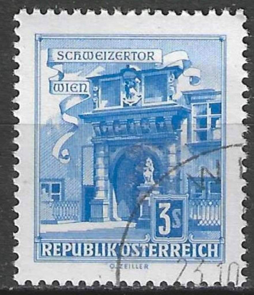 Autriche 1962/1970 - Yvert 958B - Monument ou édifice (ST), Timbres & Monnaies, Timbres | Europe | Autriche, Envoi, Affranchi