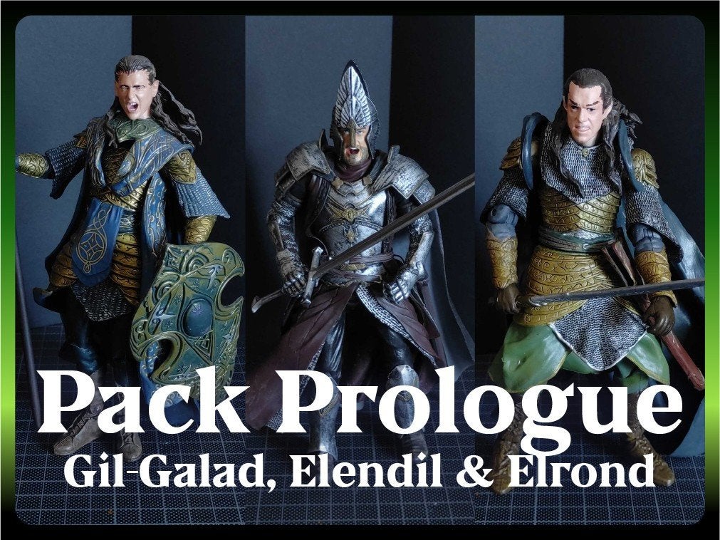 ToyBiz LOTR | Pack Prologue (Gil-Galad, Elendil & Elrond), Collections, Enlèvement, Comme neuf, Figurine