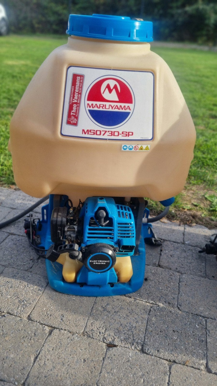 Professioneel Benzine Motorrugspuit, Ophalen