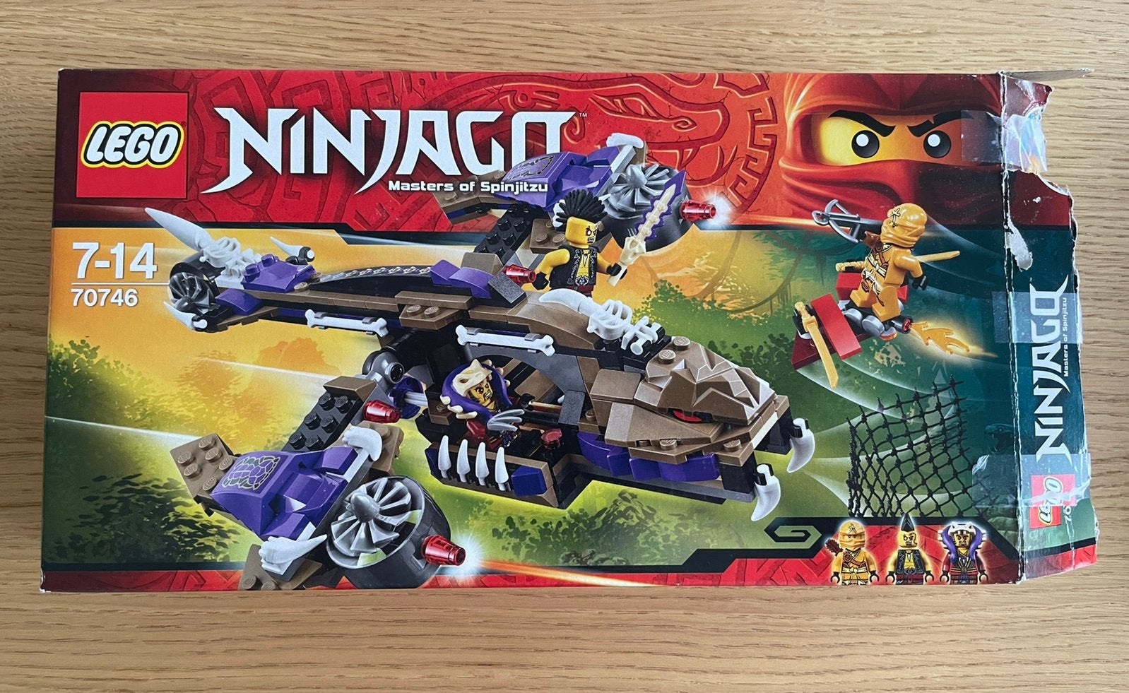 LEGO NINJAGO 70746 MASTERS OF SPINJITZU 100% compleet, Verzenden, Lego, Zo goed als nieuw, Compleet
